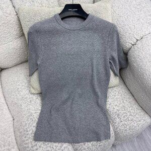 toteme knitted short-sleeved shirt